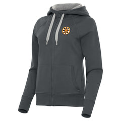 Boston Bruins Antigua Women's Victory Full-Zip Hoodie - NHL Hoodies