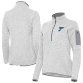 St. Louis Blues Antigua Women's Fortune Half-Zip Pullover - NHL Pullover