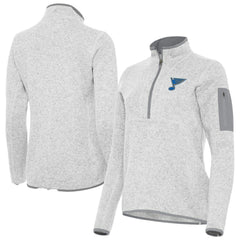 St. Louis Blues Antigua Women's Fortune Half-Zip Pullover - NHL Pullover