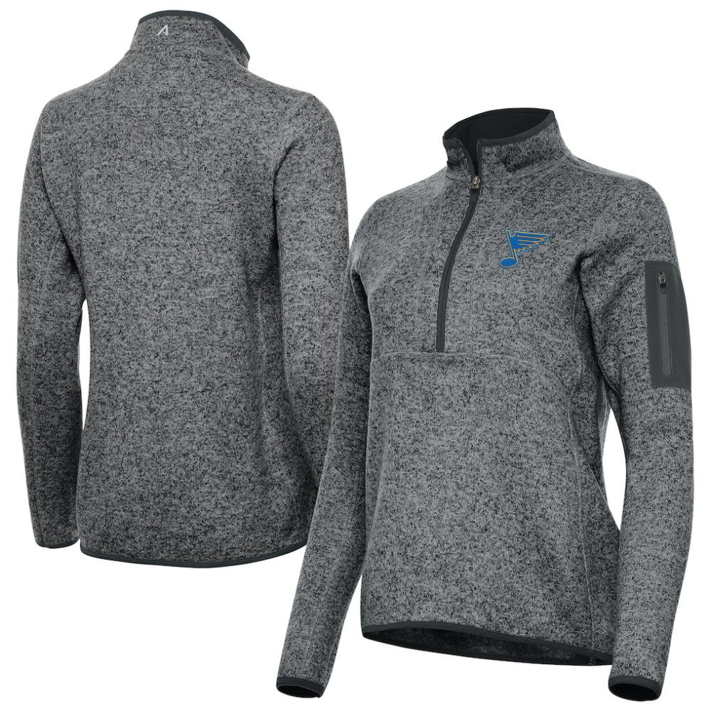 St. Louis Blues Antigua Women's Fortune Half-Zip Pullover - NHL Pullover
