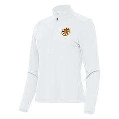 Boston Bruins Antigua Women's Tribute Half-Zip Pullover - NHL Pullover