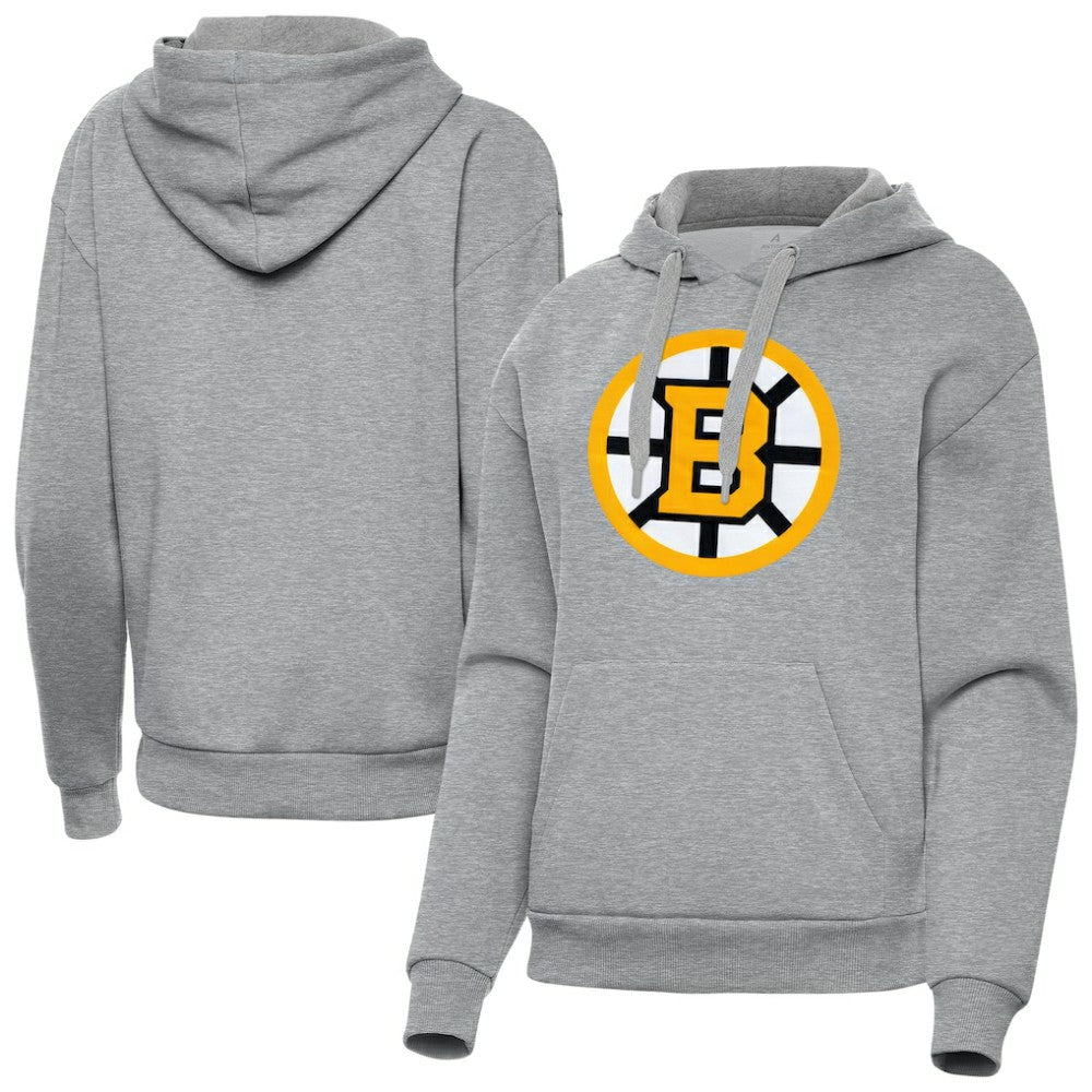 Boston Bruins Antigua Women's Victory Pullover Hoodie - NHL Hoodies