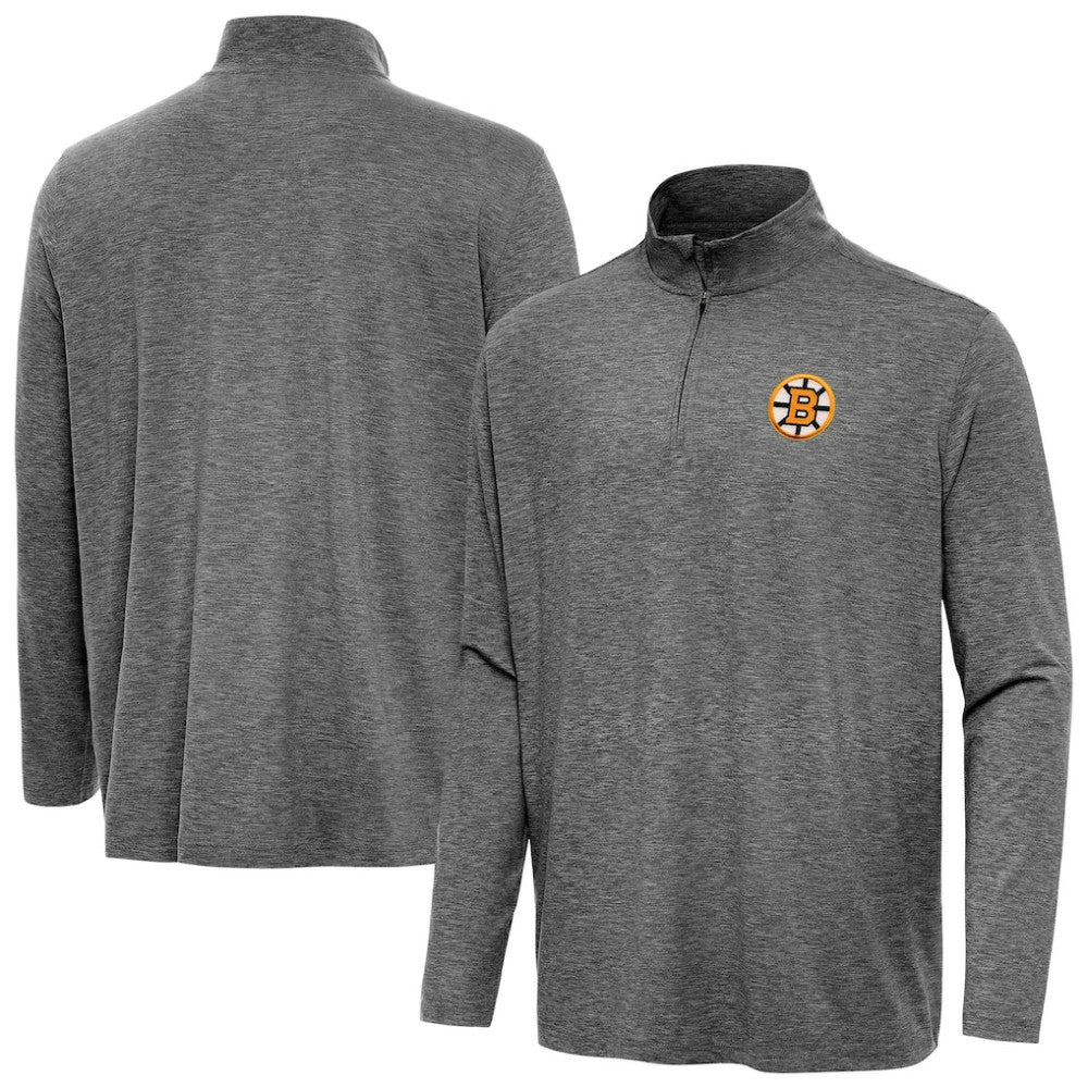 Boston Bruins Antigua Hunk Lightweight Quarter-Zip Pullover - NHL Pullover