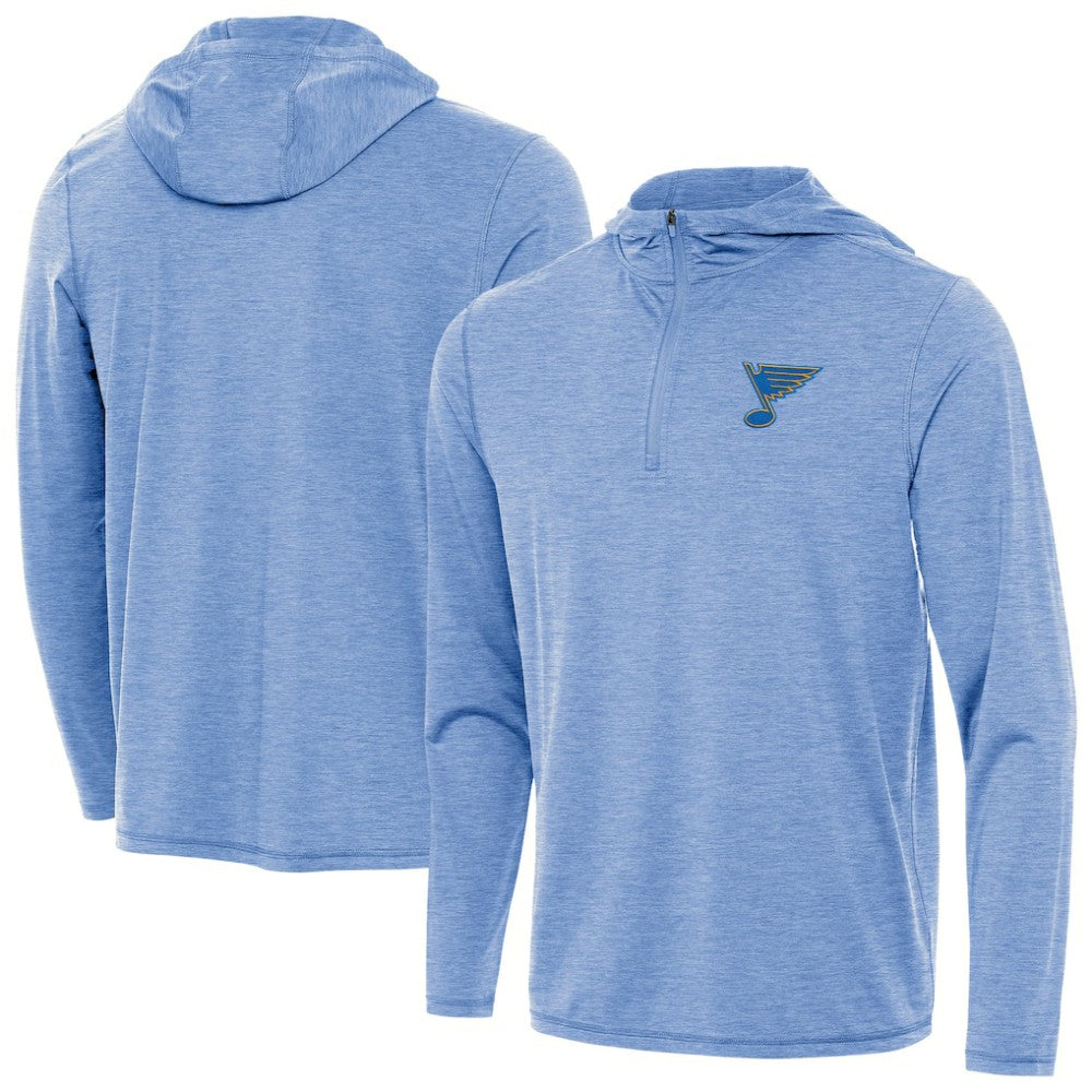 St. Louis Blues Antigua Tidy Quarter-Zip Hoodie - NHL Hoodies