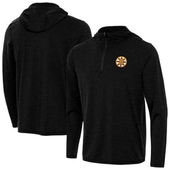 Boston Bruins Antigua Tidy Quarter-Zip Hoodie - NHL Hoodies