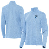St. Louis Blues Antigua Mentor Long Sleeve Quarter-Zip Mock Polo - NHL
