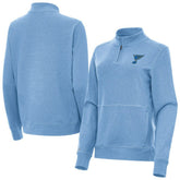 St. Louis Blues Antigua Women's Crush Quarter-Zip Pullover - NHL Pullover