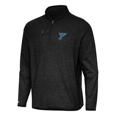 St. Louis Blues Antigua Certain Tri-Blend Quarter-Zip Top - NHL