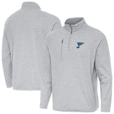 St. Louis Blues Antigua Certain Tri-Blend Quarter-Zip Top - NHL