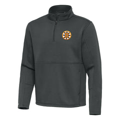 Boston Bruins Antigua Twist Quarter-Zip Pullover Jacket - NHL Pullover