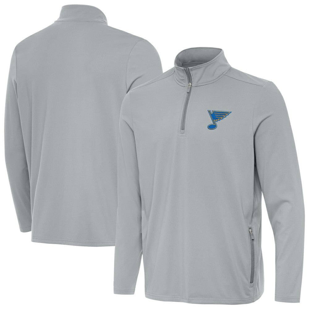 St. Louis Blues Antigua Perilous Quarter-Zip Sweatshirt - NHL Sweatshirts