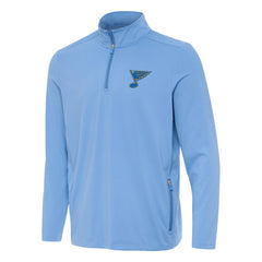 St. Louis Blues Antigua Perilous Quarter-Zip Sweatshirt - NHL Sweatshirts