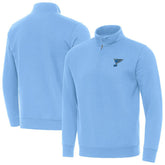 St. Louis Blues Antigua Victory Quarter-Zip Pullover Top - NHL Pullover