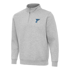 St. Louis Blues Antigua Victory Quarter-Zip Pullover Top - NHL Pullover