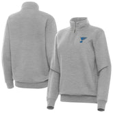 St. Louis Blues Antigua Women's Victory Quarter-Zip Pullover Top - NHL Pullover