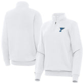 St. Louis Blues Antigua Women's Victory Quarter-Zip Pullover Top - NHL Pullover