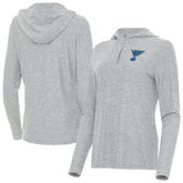 St. Louis Blues Antigua Women's Daybreak Quarter-Zip Hoodie - NHL Hoodies