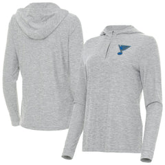 St. Louis Blues Antigua Women's Daybreak Quarter-Zip Hoodie - NHL Hoodies