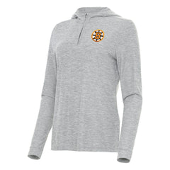 Boston Bruins Antigua Women's Daybreak Quarter-Zip Hoodie - NHL Hoodies