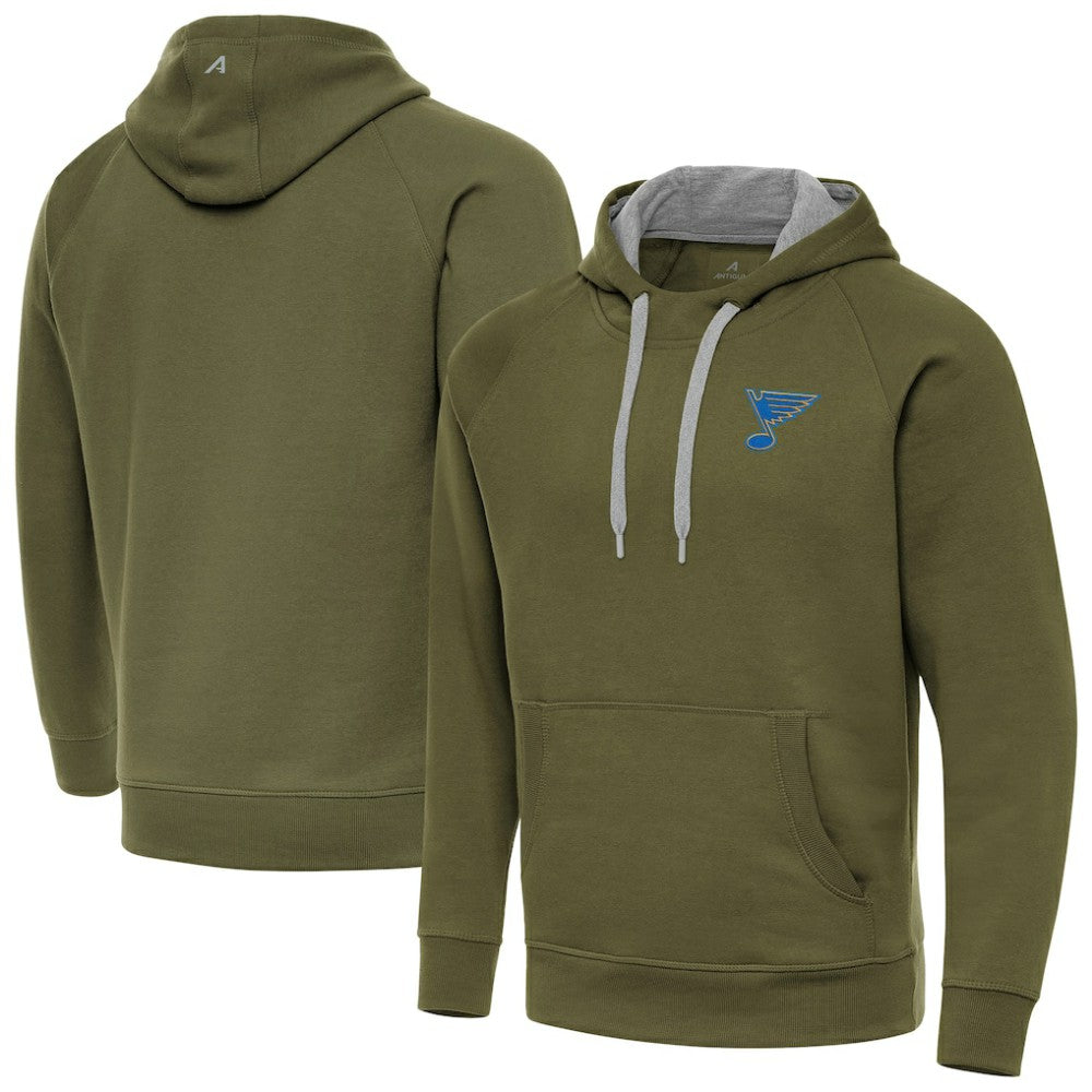 St. Louis Blues Antigua Victory Pullover Hoodie - NHL Hoodies