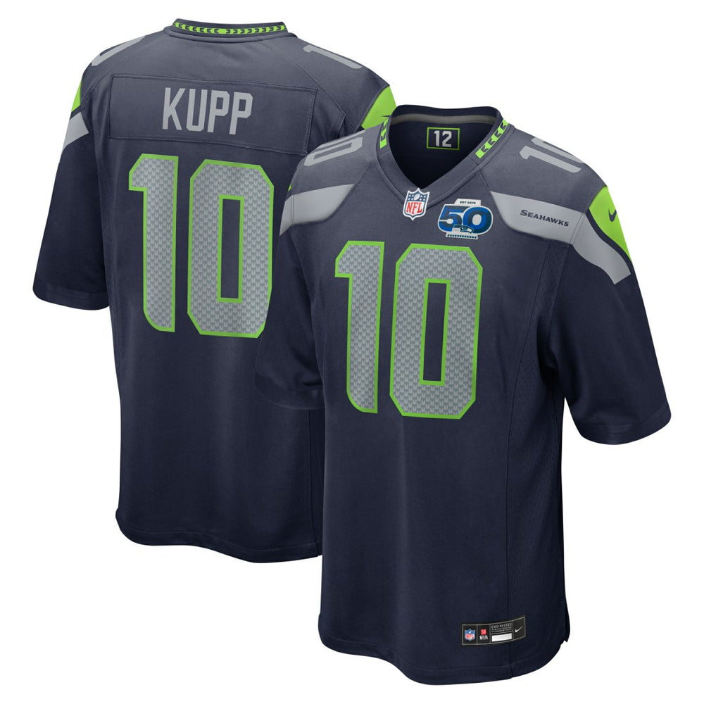 Seattle Seahawks Cooper Kupp Team 50th Season Game Jersey | NFL New