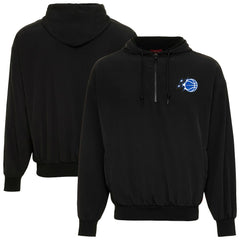 Black NBA Sportiqe Unisex Winfield Quarter-Zip Fleece Hoodie | NBA