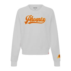 Gray Phoenix Suns Sportiqe Women's Genuine Issue Collection Ashlyn Raglan Sweatshirt | NBA