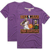 Purple Devin Booker Phoenix Suns Homage Unisex NBA Jam Tri-Blend T-Shirt | NBA