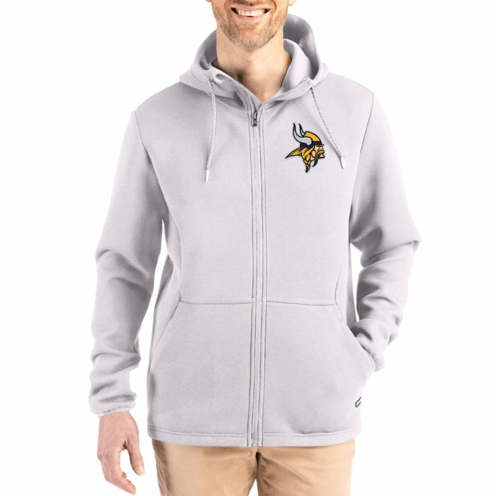 Minnesota Vikings Cutter & Buck Roam Epic Comfort Recycled Full-Zip Hoodie Jacket | NFL US