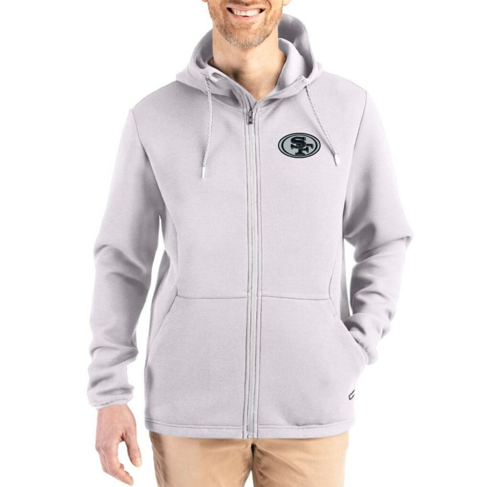 San Francisco 49ers Cutter & Buck Roam Epic Comfort Recycled Full-Zip Hoodie Jacket | NFL Near me
