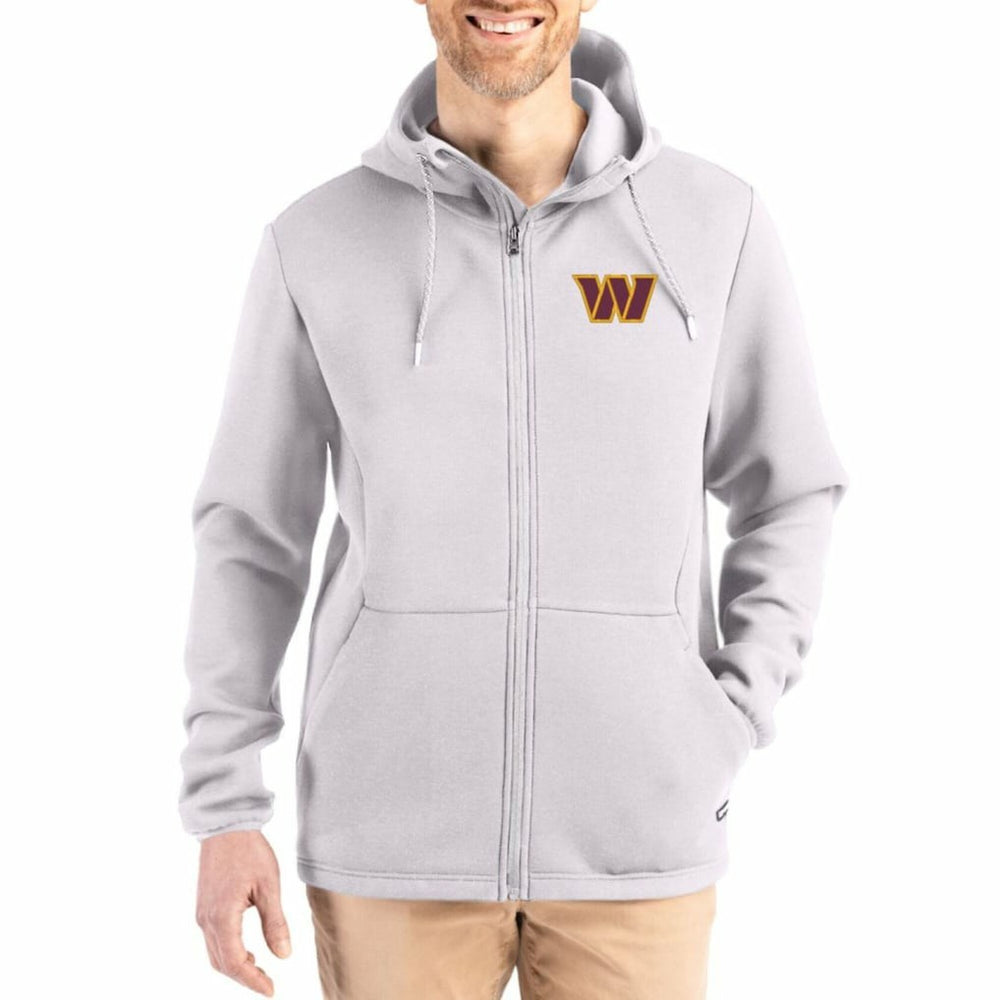 Washington Commanders Cutter & Buck Roam Epic Comfort Recycled Full-Zip Hoodie Jacket | NFL US