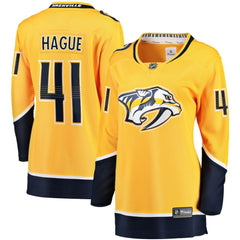 Nicolas Hague Nashville Predators Fanatics Women's Home Breakaway Jersey - NHL Jerseys