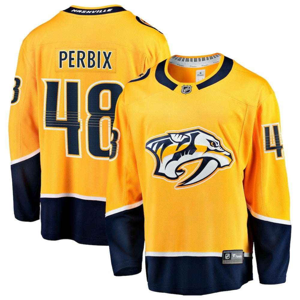 Nick Perbix Nashville Predators Fanatics Home Breakaway Jersey - NHL Jerseys