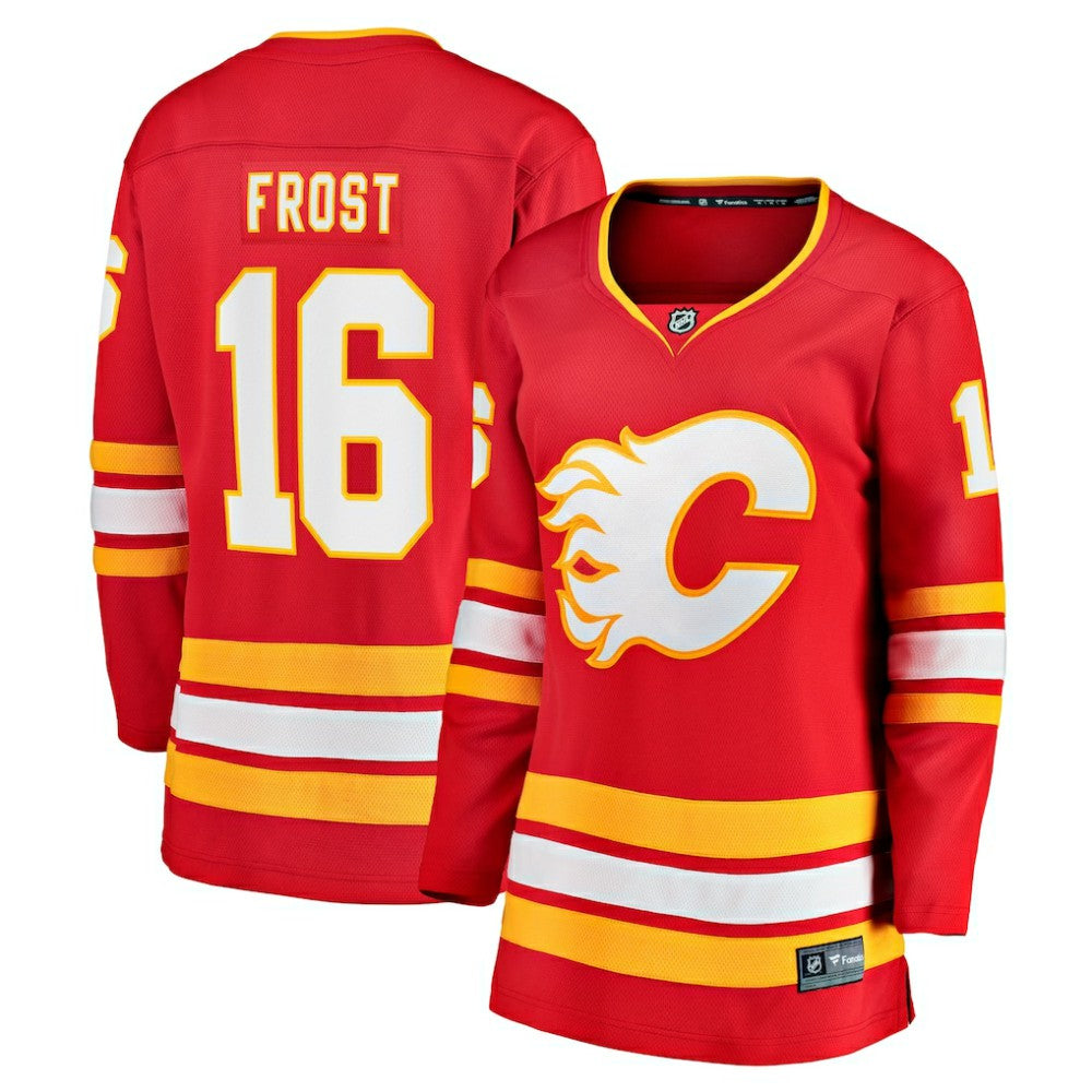 Morgan Frost Calgary Flames Fanatics Women's Home Breakaway Jersey - NHL Jerseys