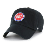 Black Detroit Pistons '47 Core Logo Clean Up Adjustable Hat sale | NBA