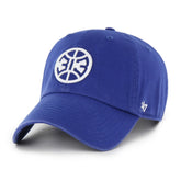 Royal Detroit Pistons '47 Alternate Core Logo Clean Up Adjustable Hat sale | NBA