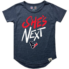 Houston Texans Wes & Willy Girls Youth She's Next Garment Washed T-Shirt | NFL Online