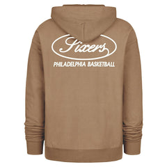 Khaki Philadelphia 76ers '47 Triple Double Foundation Premium Hoodie Sweatshirt | NBA
