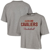 Gray Cleveland Cavaliers '47 Women's Pivot Drop Needle Cropped T-Shirt sale | NBA