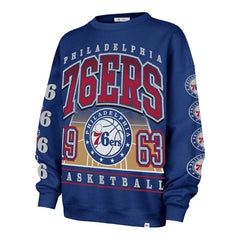 Royal Philadelphia 76ers '47 Women's Go Big Oversized Sweatshirt | NBA