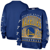 Royal Golden State Warriors '47 Women's Go Big Oversized Sweatshirt sale | NBA