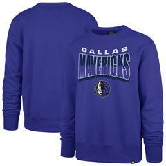 Blue Dallas Mavericks '47 Unisex Brush By Headline Crewneck Sweatshirt sale | NBA