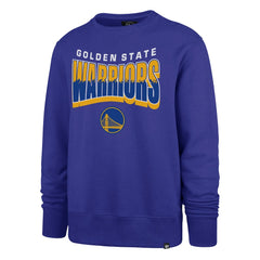 Royal Golden State Warriors '47 Unisex Brush By Headline Crewneck Sweatshirt sale | NBA