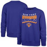 Blue New York Knicks '47 Unisex Brush By Headline Crewneck Sweatshirt | NBA