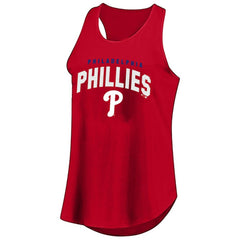 Philadelphia Phillies Profile Women's Plus Size Wordmark Racerback Scoop Neck Tank Top - MLB Tanks