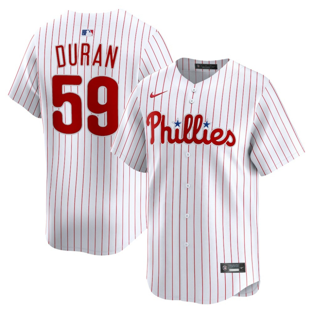 Jhoan Duran Philadelphia Phillies Nike Home Limited Player Jersey - MLB Jerseys