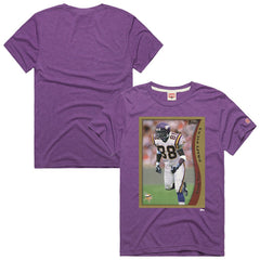 Minnesota Vikings Randy Moss Homage Unisex NFL Topps Trading Card Tri-Blend T-Shirt | NFL Outlet
