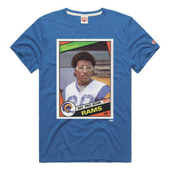Los Angeles Rams Eric Dickerson Homage Unisex NFL Topps Trading Card Tri-Blend T-Shirt | NFL Hot