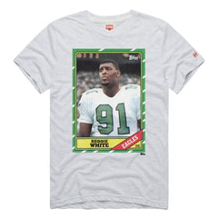 Philadelphia Eagles Reggie White Homage Unisex NFL Topps Trading Card Tri-Blend T-Shirt | NFL Near me