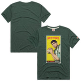 New York Jets Joe Namath Homage Unisex NFL Topps Trading Card Tri-Blend T-Shirt | NFL Hot